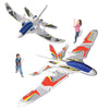 GeoGlide Dueling Dual Fighters Glider Set to Build 2 Large Customizable Planes with Launchers & Display Hooks