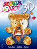 TEDDY Sequin Art® 3D Sculpture - Sparkling DIY Decorative Craft Kit