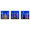 LONDON TRIO of 3 Architectural Scenes - Sparkling DIY Arts & Crafts Picture Kit from Sequin Art® Style