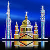 LONDON TRIO of 3 Architectural Scenes - Sparkling DIY Arts & Crafts Picture Kit from Sequin Art® Style