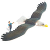 GeoGlide Giant Freedom EAGLE Realistic Soaring Bird Glider with 33" Wingspan