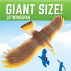 GeoGlide Giant Freedom HAWK Realistic Soaring Bird Glider with 33" Wingspan
