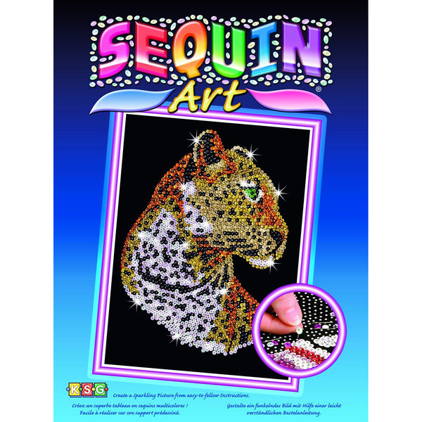 Sequin Art® Blue, Leopard, Sparkling Arts and Crafts Picture Kit